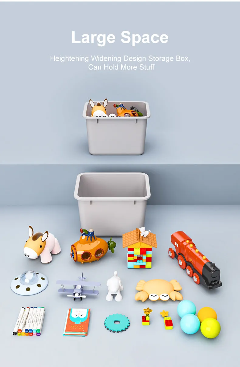 -Clearance- Car Shape Toy Storage Organizer with Kids Toy Shelf and Multi Toy Bins