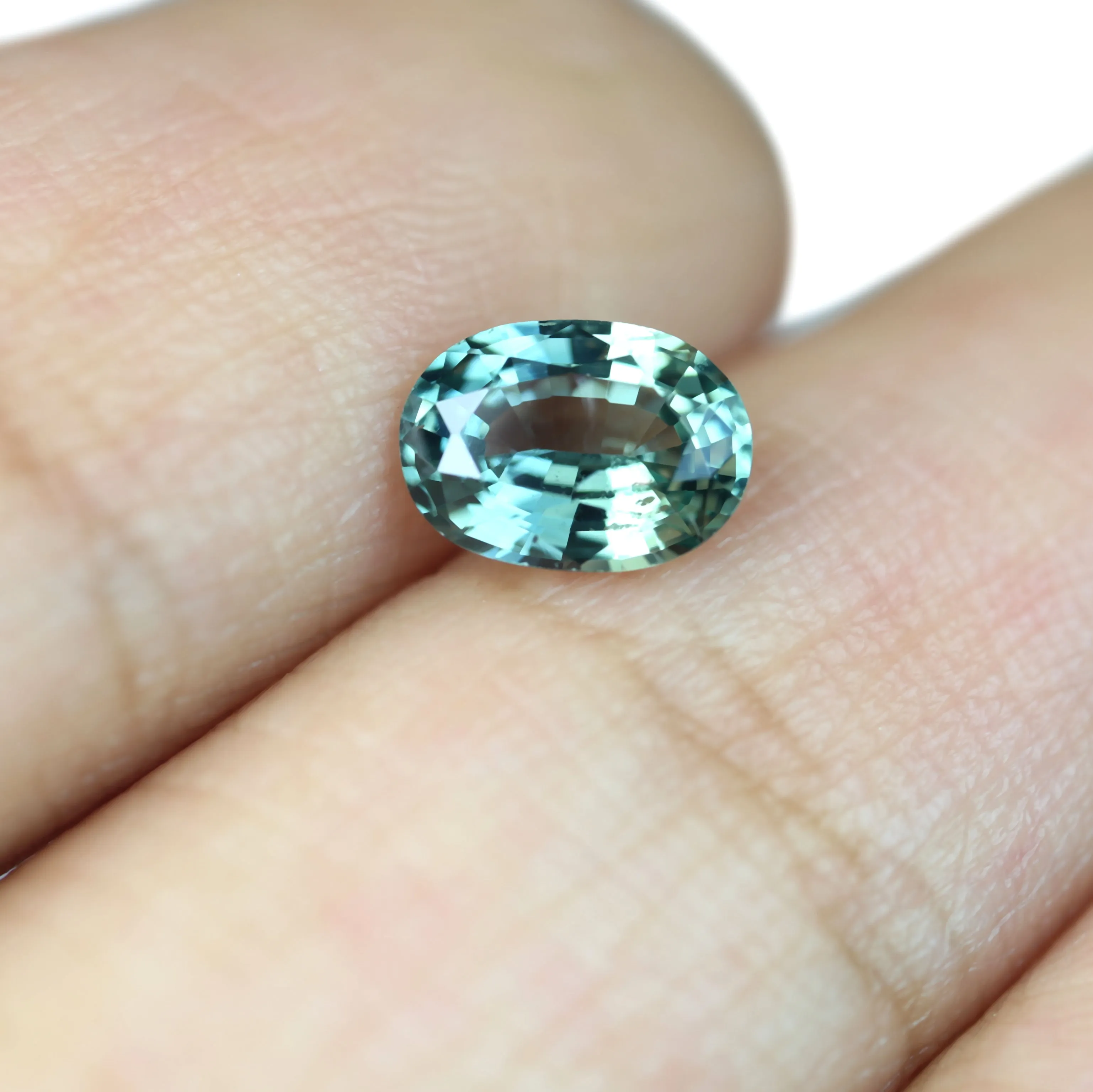 0.77ct Certified Natural Teal Sapphire