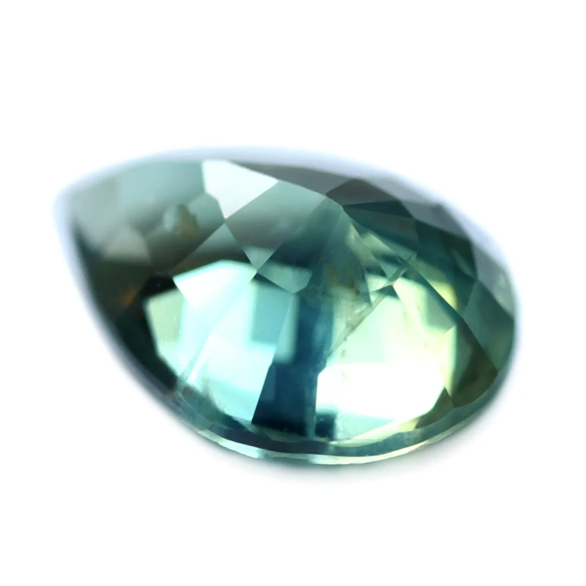 0.79ct Certified Natural Teal Sapphire