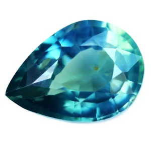0.79ct Certified Natural Teal Sapphire