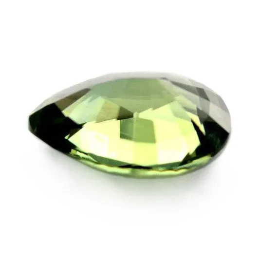 0.89 ct Certified Natural Green Sapphire