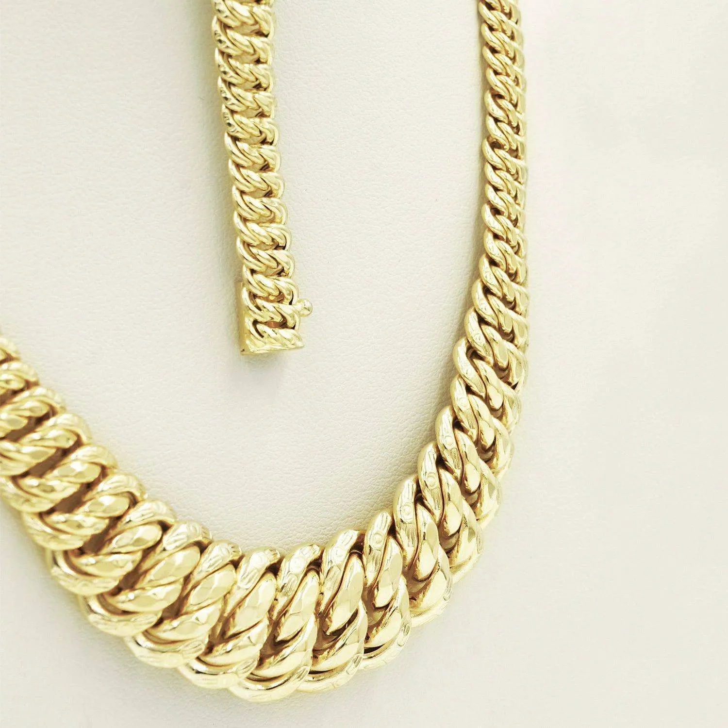 14K Set Gargantilla y Pulso Italiano Corte Princesa de Oro Amarillo-Medium Set