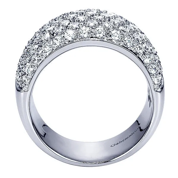 14k White Gold Contemporary Fancy Anniversary Band