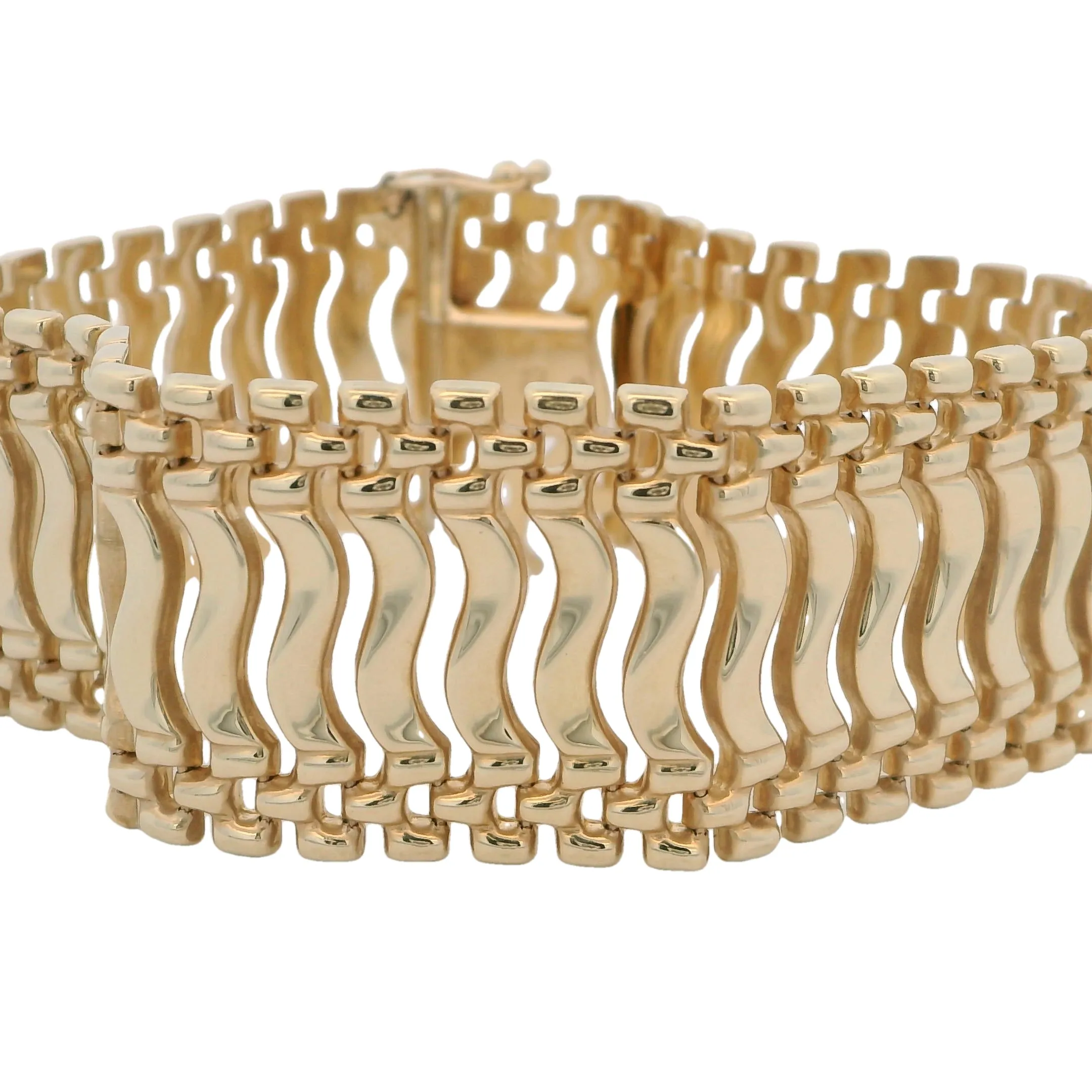 14K Yellow Gold Fancy Link Bracelet