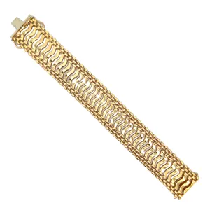 14K Yellow Gold Fancy Link Bracelet