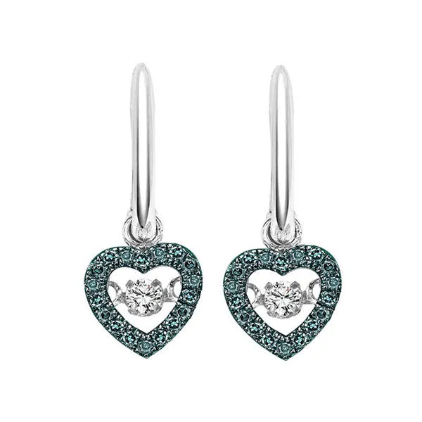 14KT White Gold & Diamond Rhythm Of Love Fashion Earrings  - 1/5 ctw