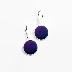 14mm Round Bezel Dangle Earring - Hope