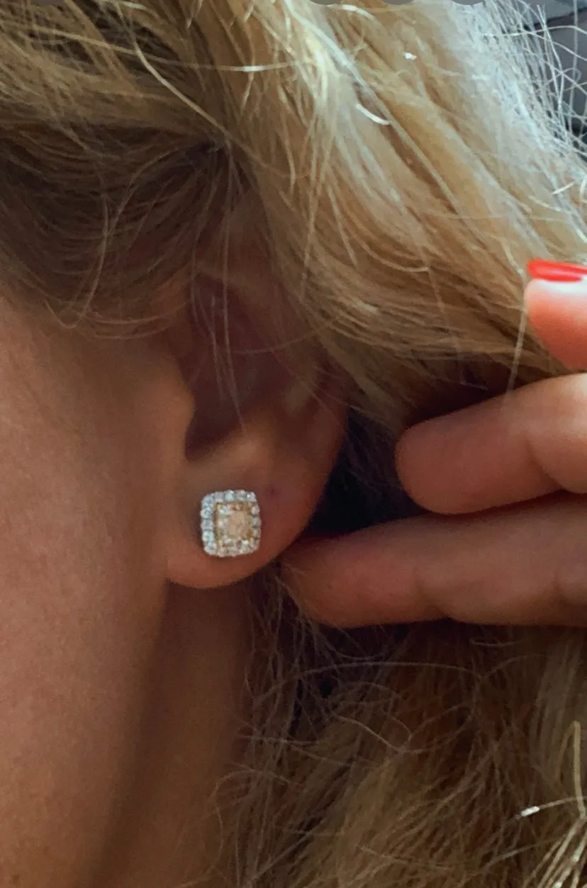 1.81ct tw Fancy Canary Yellow Diamond Stud Earrings