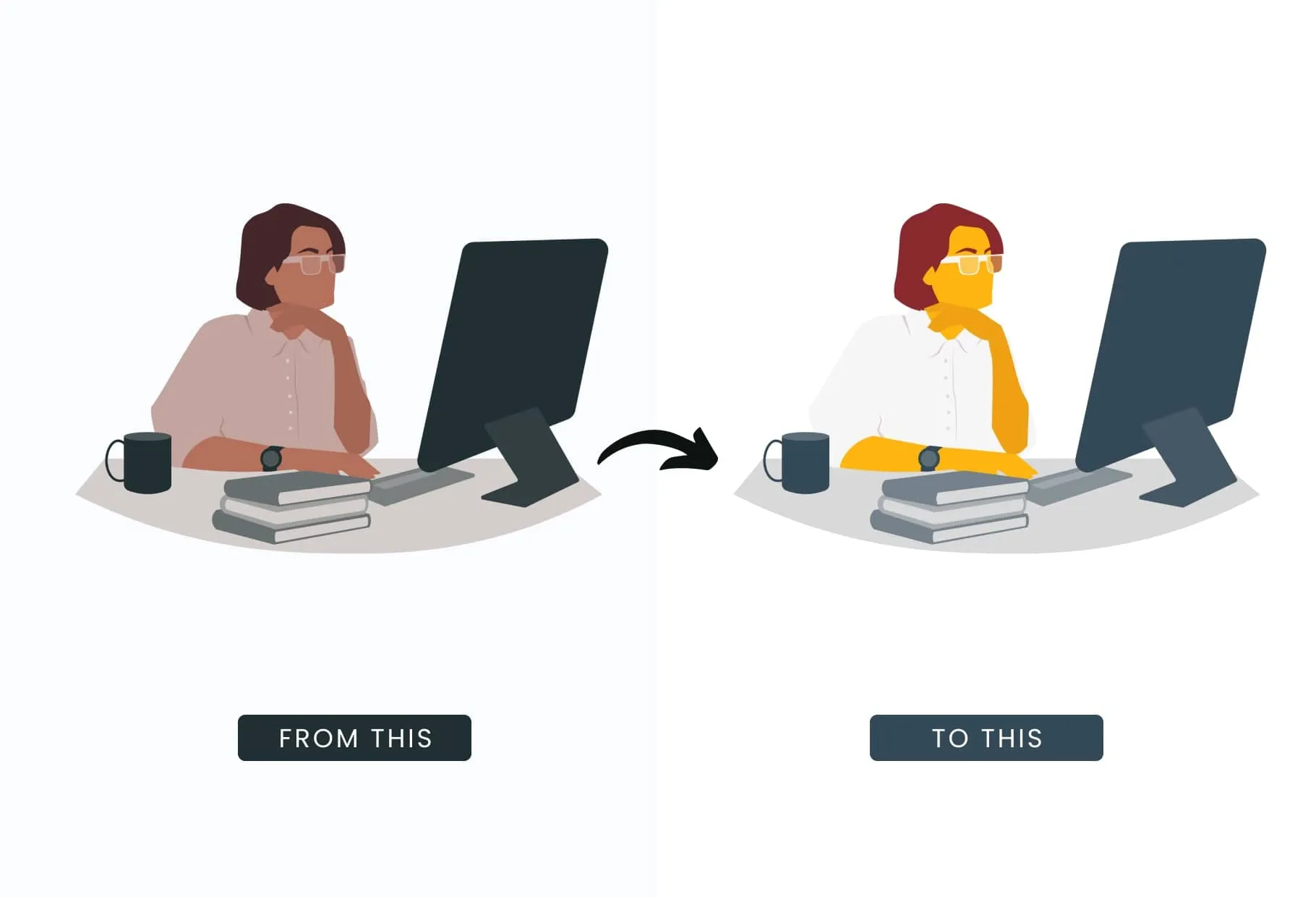 20 Unique Business Female Illustrations Fully Editable in Canva
