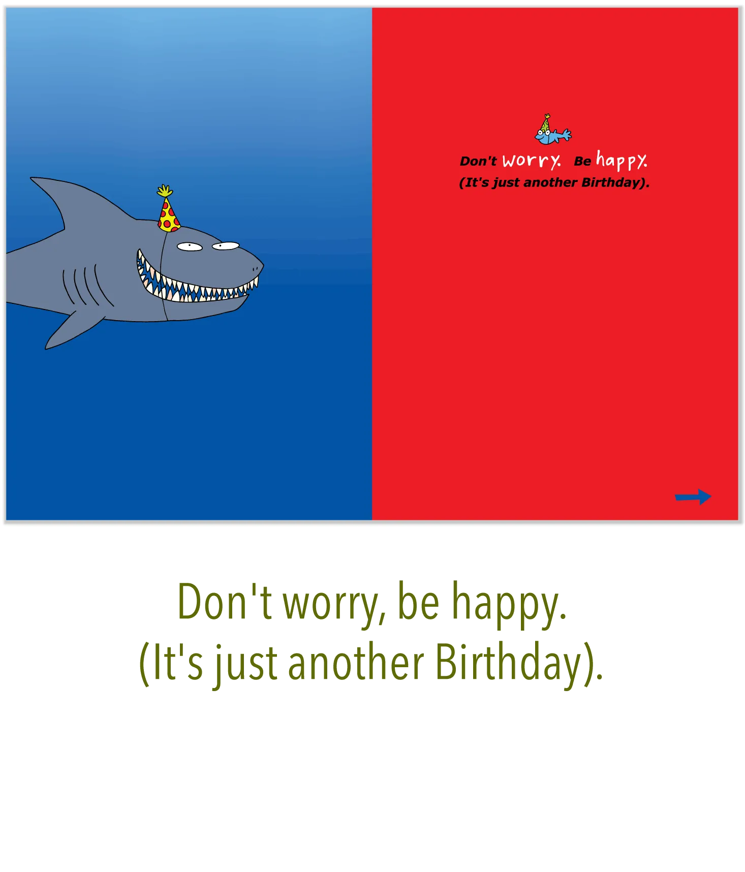 256 Don't Worry Be Happy (Birthday Card)