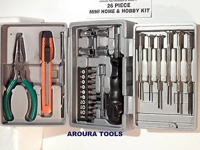 26 pc HOME & HOBBY TOOL KIT - NEW WITH CASE.