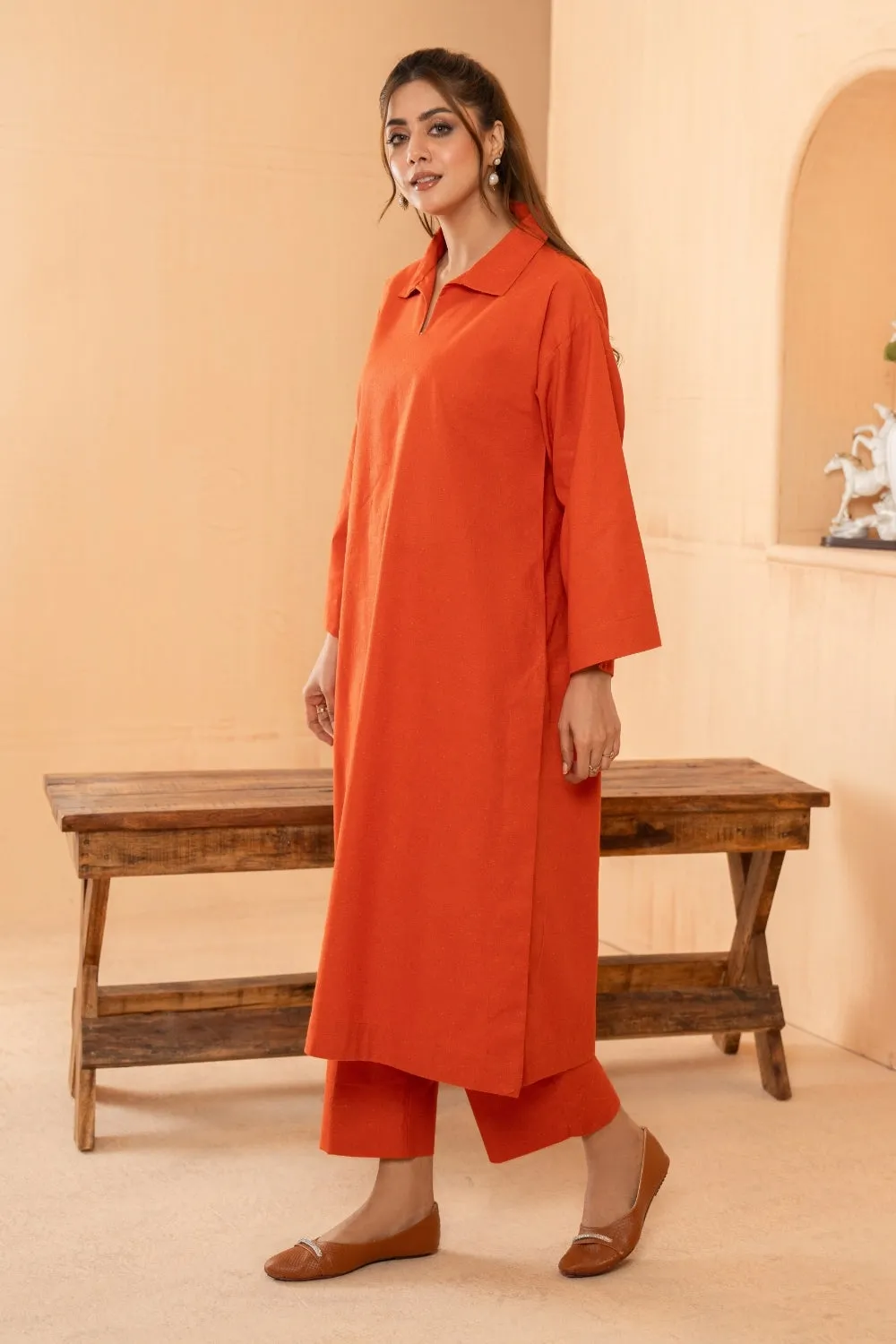 2PC Stitched |Khaddar Suit
