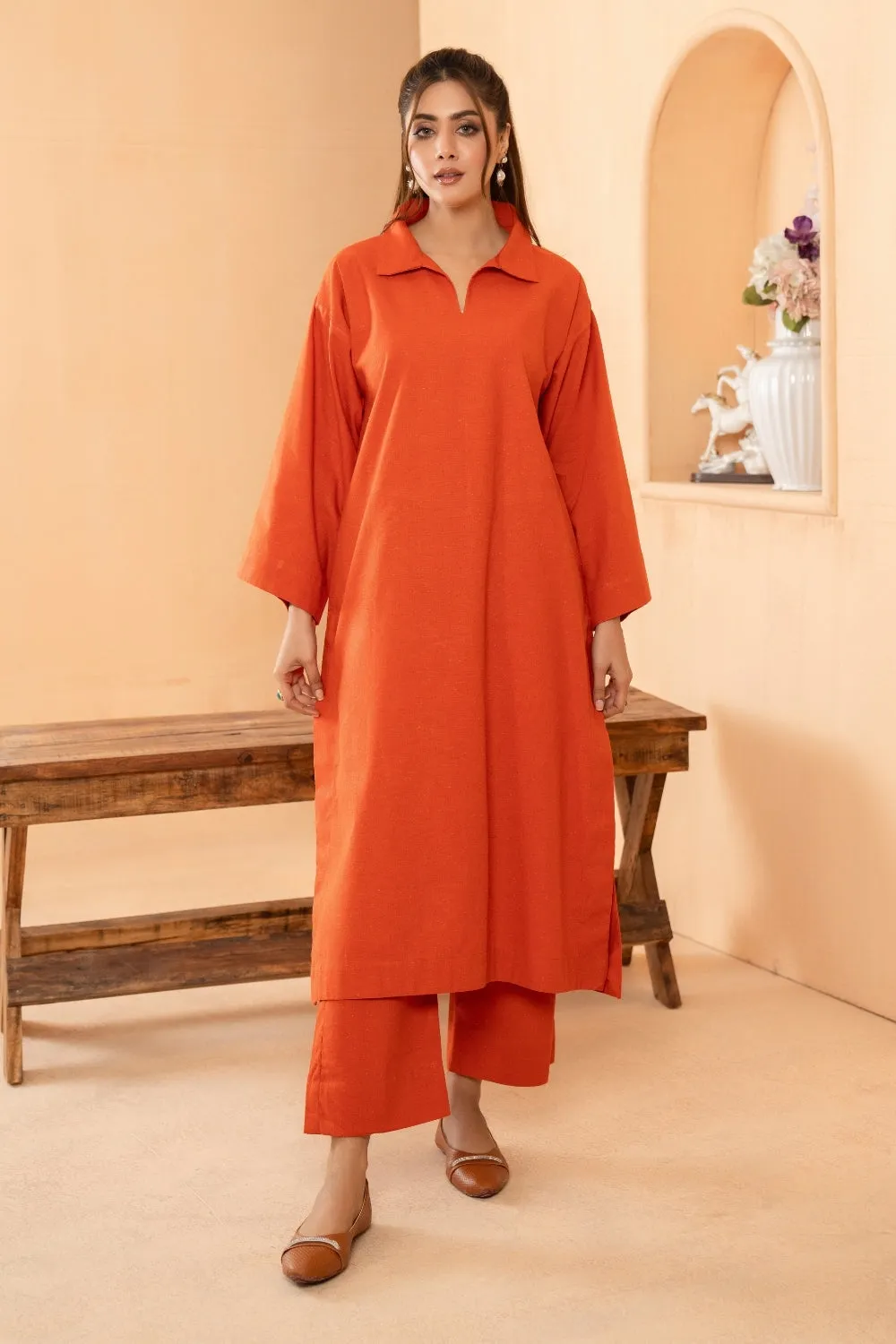 2PC Stitched |Khaddar Suit
