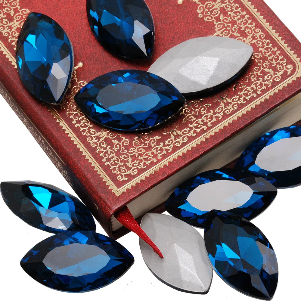 32 *17mm Marquise Cabochon Cushion Cut Fancy Crystal Stone,Blue Crystal Fancy Stone,4227,Cushion Cut Stone,10pcs/lot