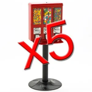 5 All Metal Triple Vending Machines
