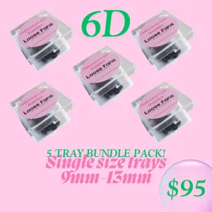 5 Tray Bundle Pack 6D Loose Fans