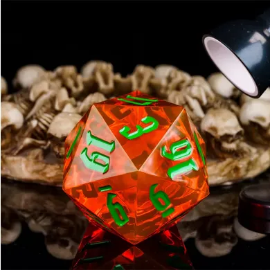 55mm Titan D20 - Sharp Edge Jack-O-Lantern
