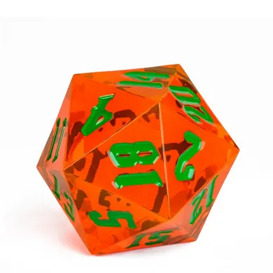 55mm Titan D20 - Sharp Edge Jack-O-Lantern