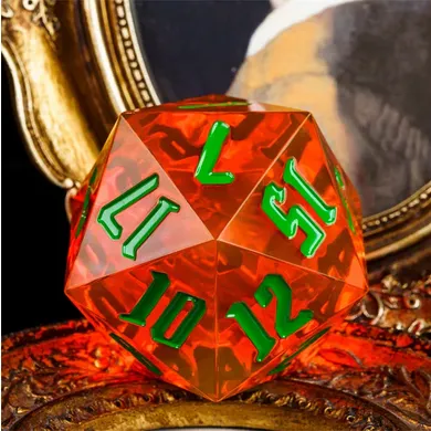 55mm Titan D20 - Sharp Edge Jack-O-Lantern