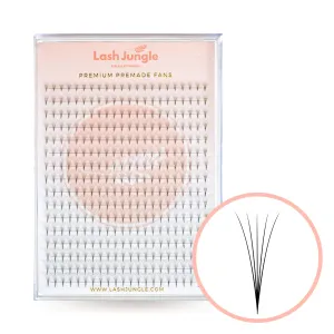 5D Premade Volume Fans Ultra Dark Pointy Stem