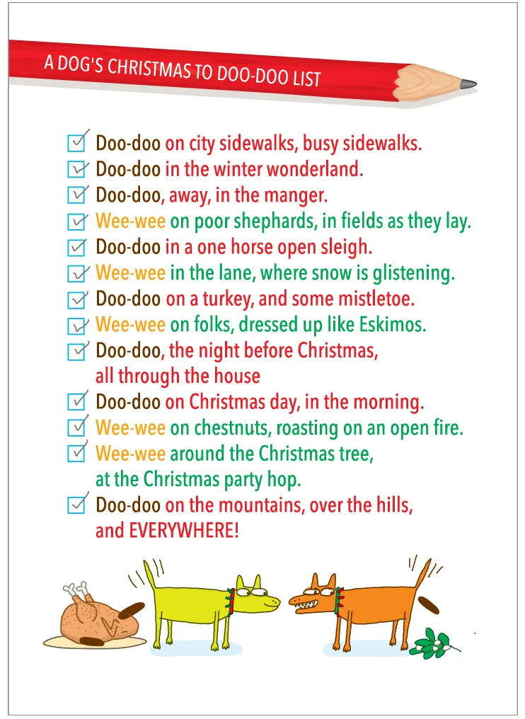 689 Dog's Christmas to Doo-Doo List (Christmas)