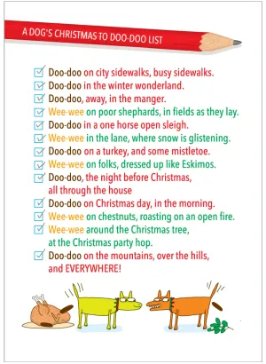 689 Dog's Christmas to Doo-Doo List (Christmas)