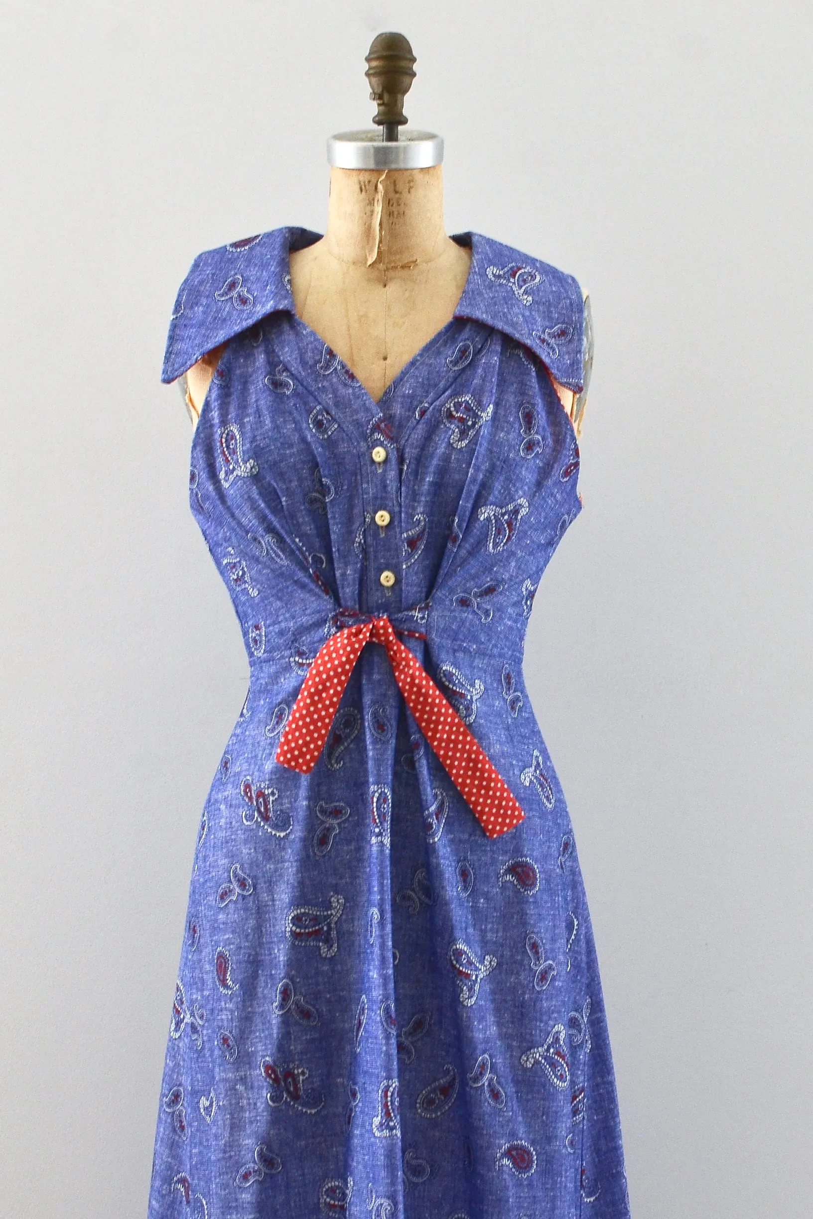 70's Maxi Dress / M