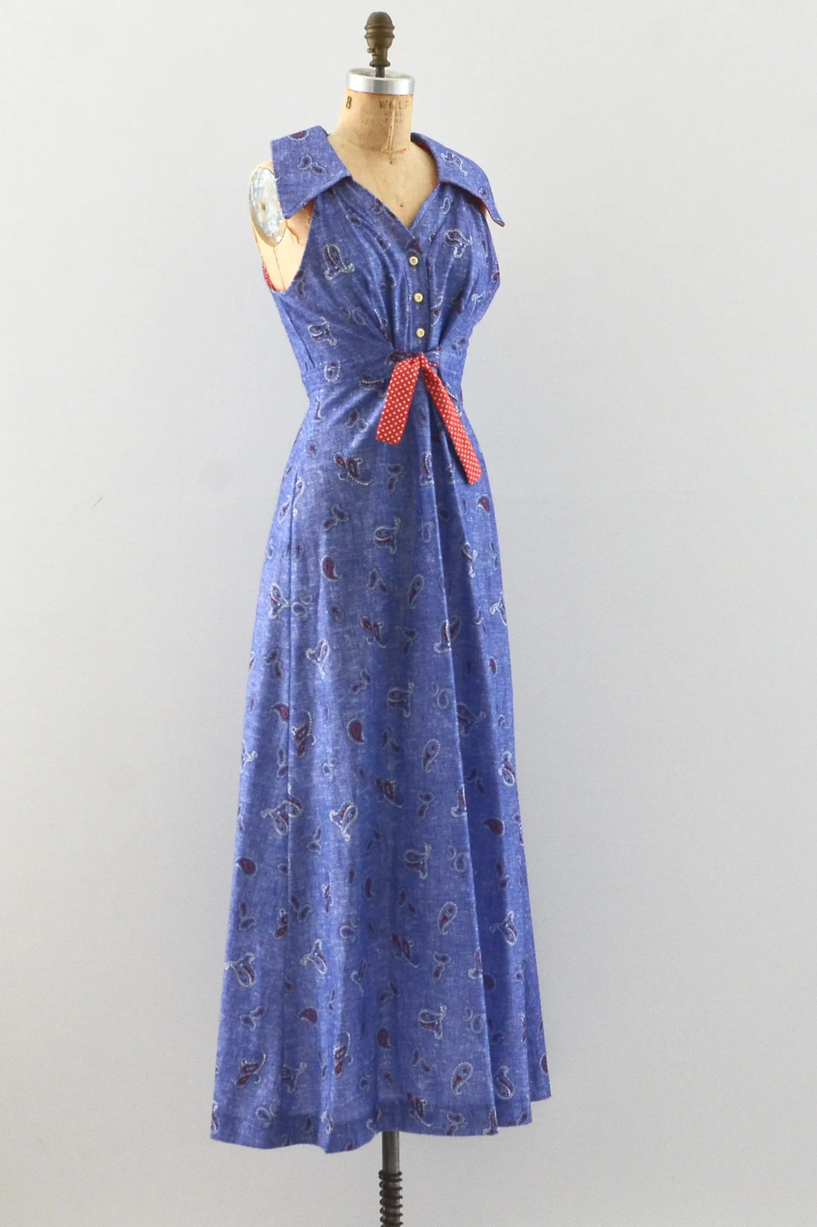 70's Maxi Dress / M