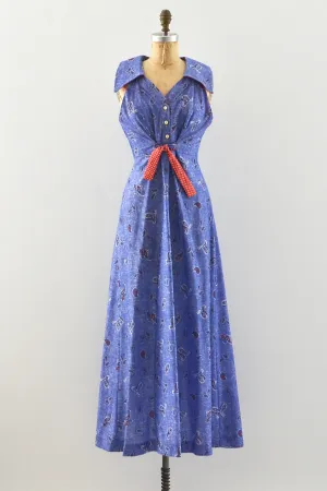 70's Maxi Dress / M