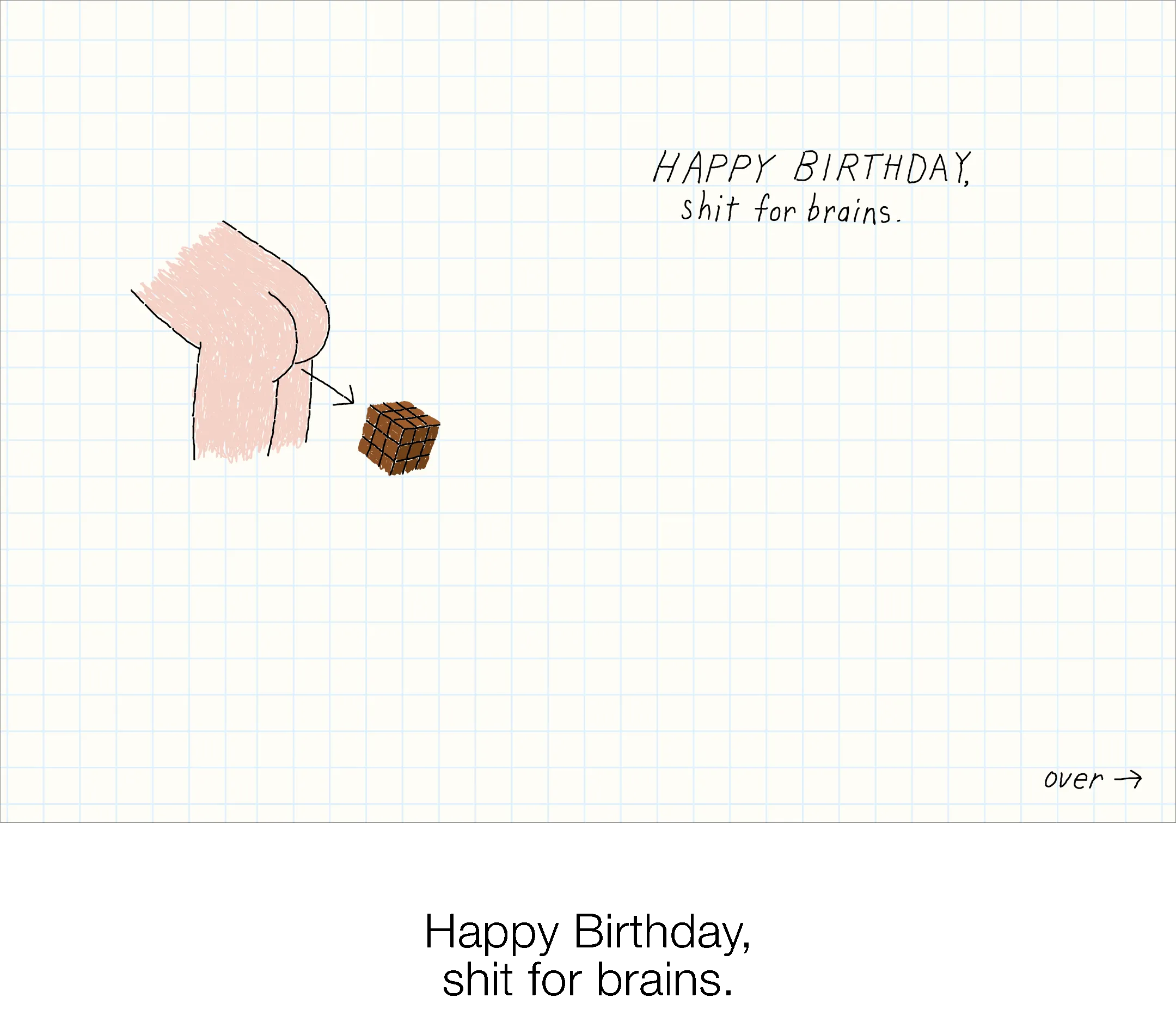 874 Dumb Ass (Birthday Card)