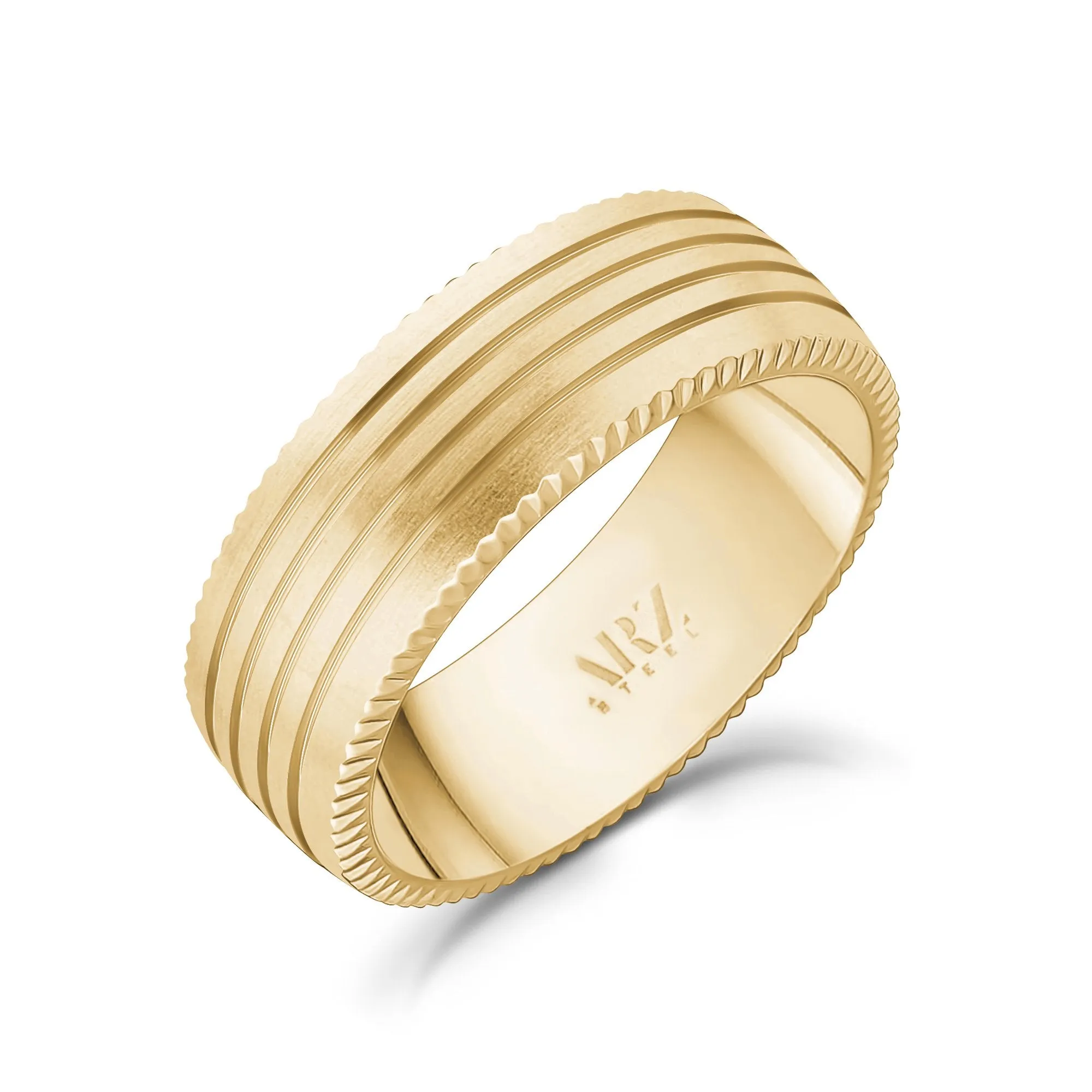 8mm Four Lined Band