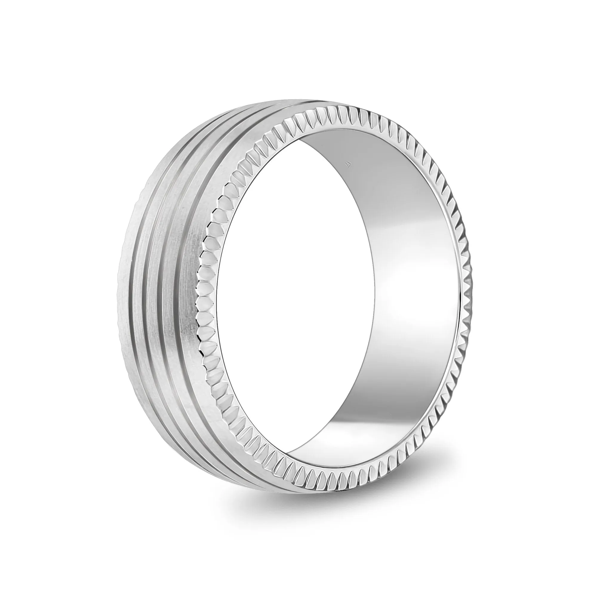 8mm Four Lined Band
