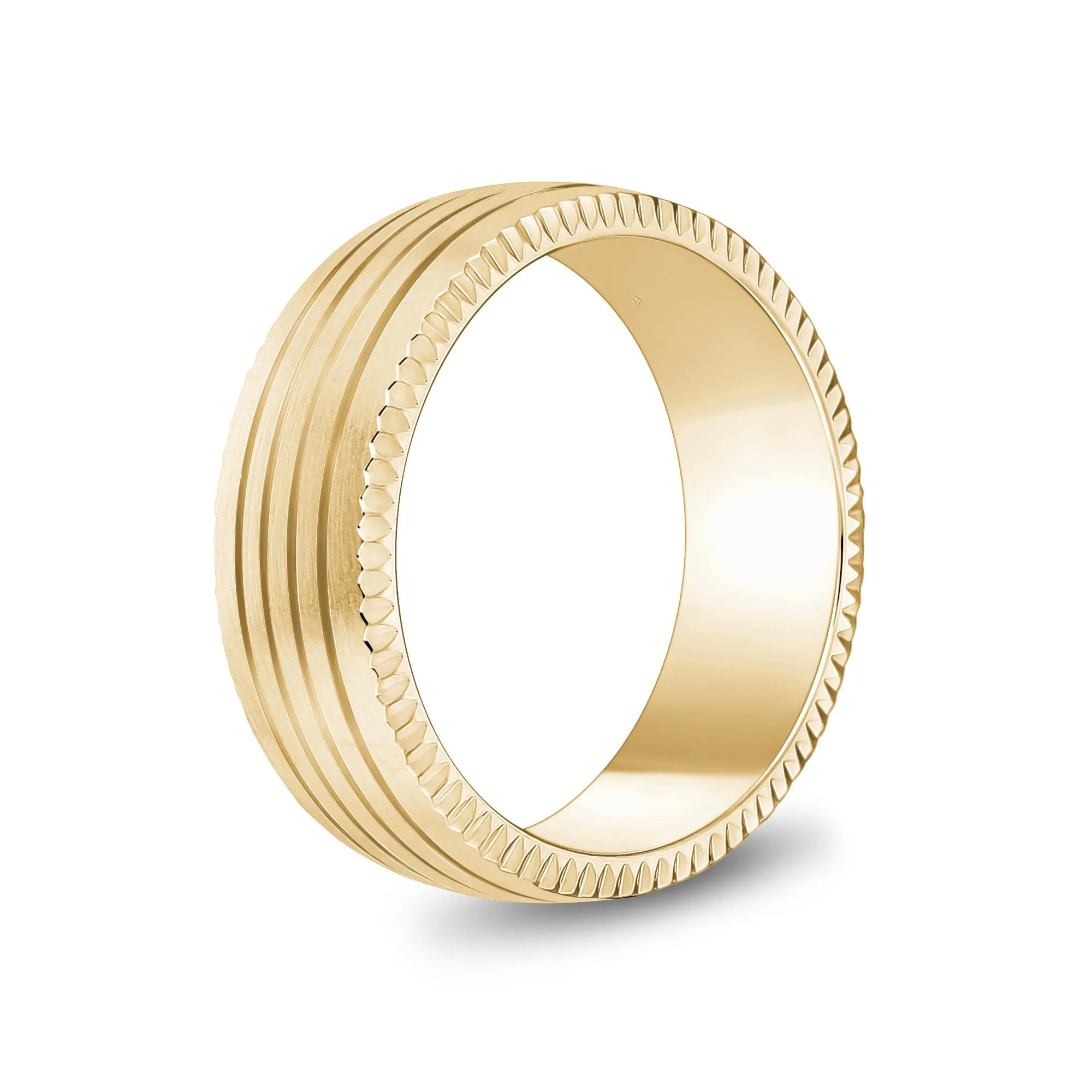 8mm Four Lined Band