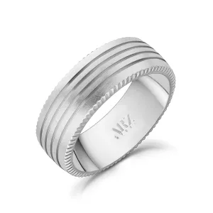 8mm Four Lined Band