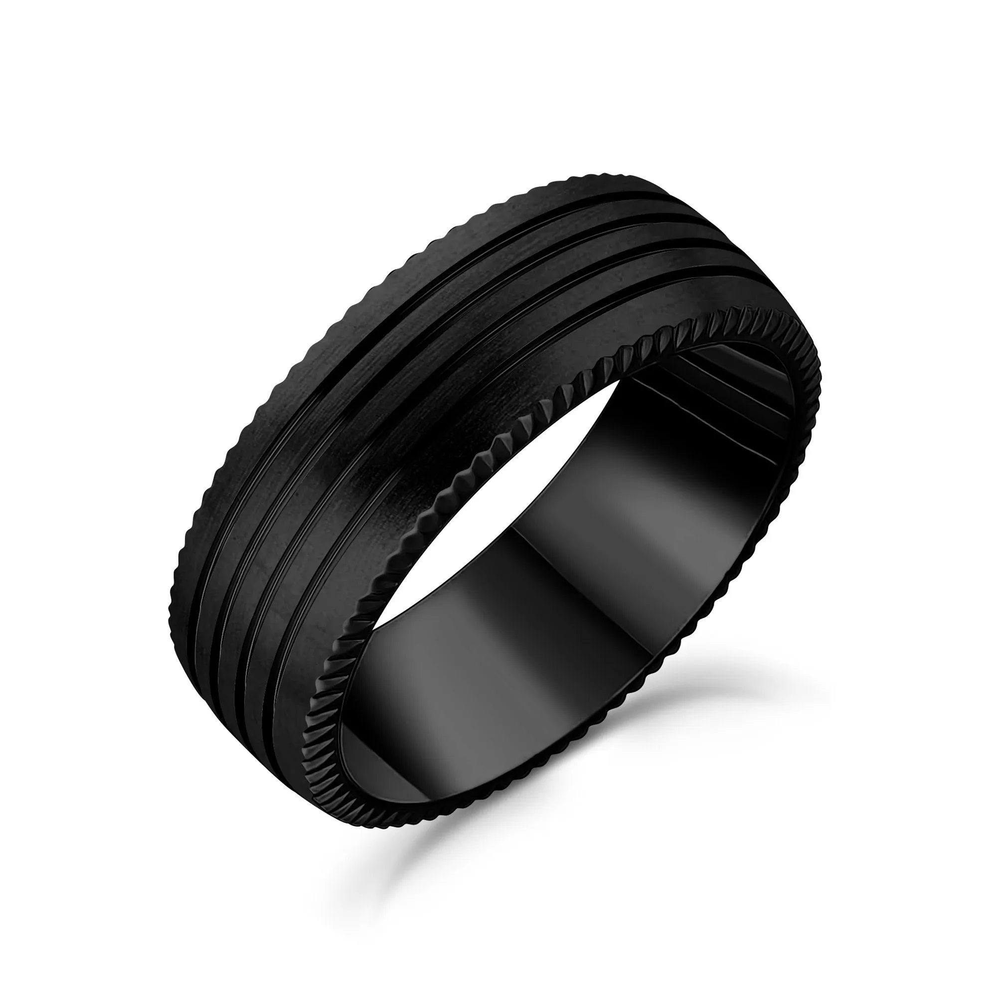 8mm Four Lined Band