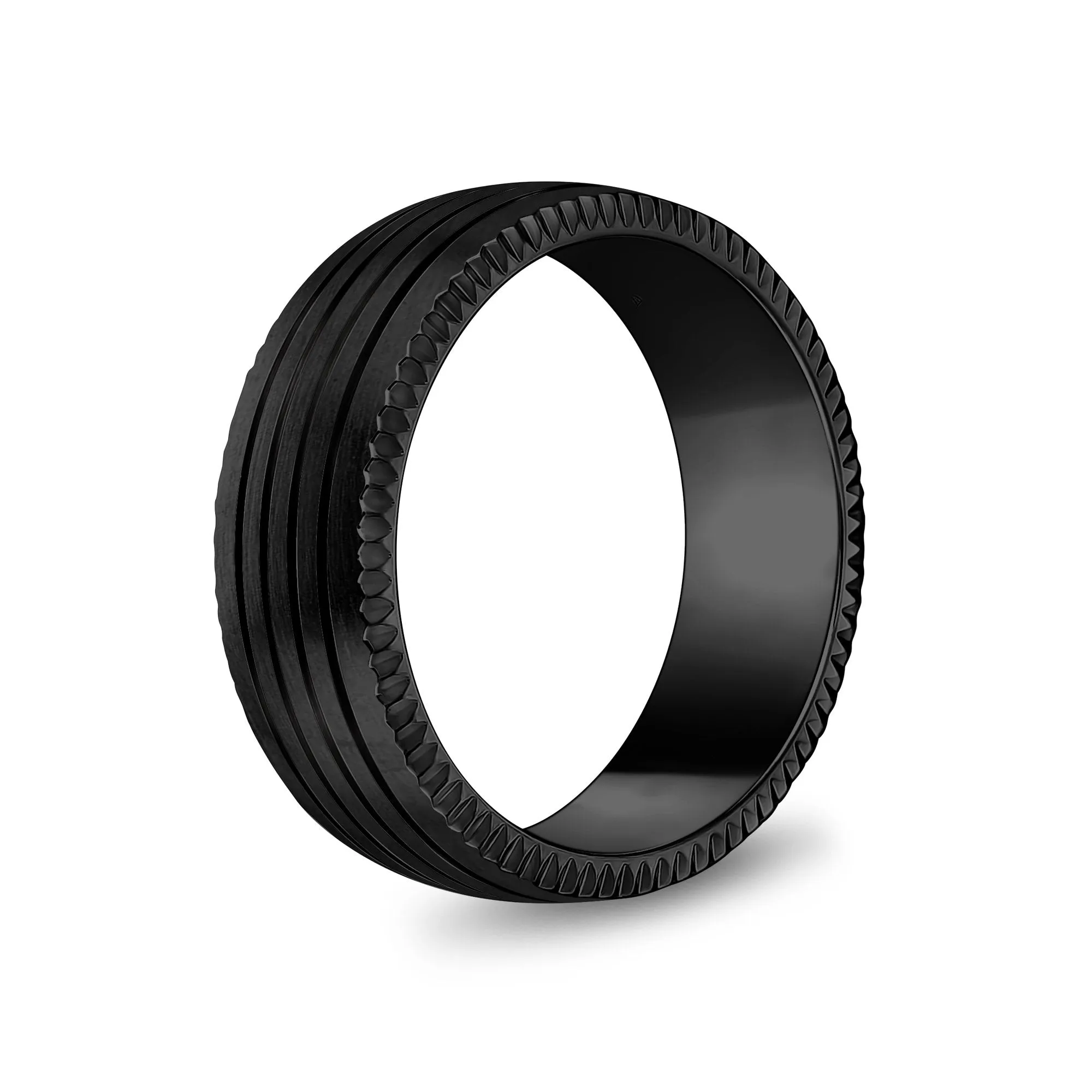 8mm Four Lined Band