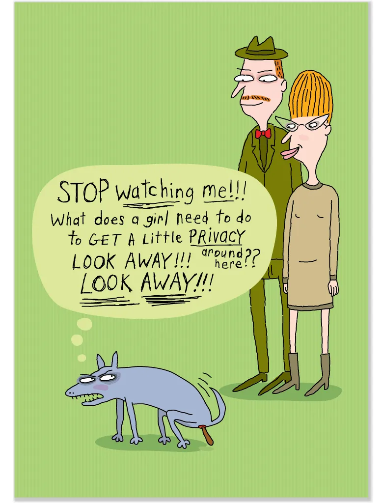 940 Look Away! (Birthday Card)