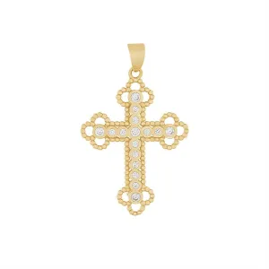 9ct Yellow Gold Fancy Cross Charm