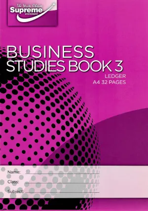 A4 Business Studies Book 3
