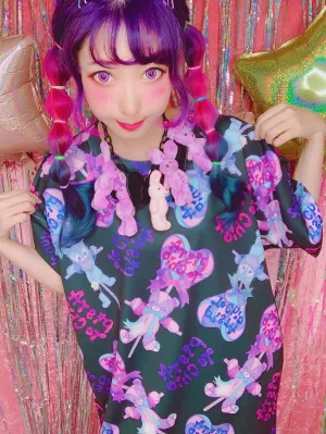 Abandoned Harajuku BIG T-shirt - Black