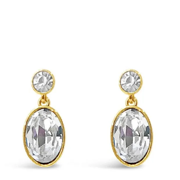 Absolute Gold Chunky Oval Drop Earrings
