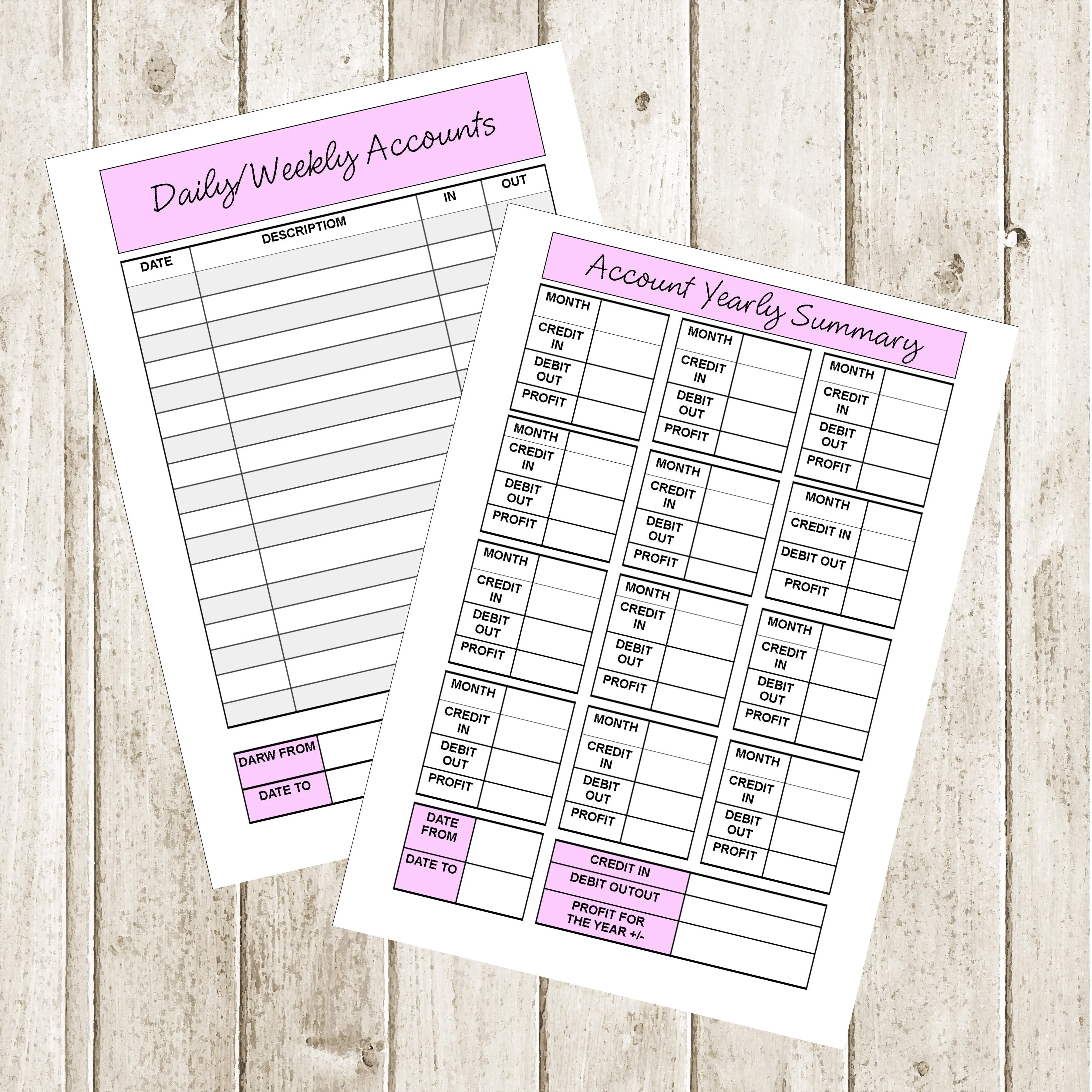 ACCOUNTS BOOK - A4 SPIRAL BOUND WITH 60 PAGES