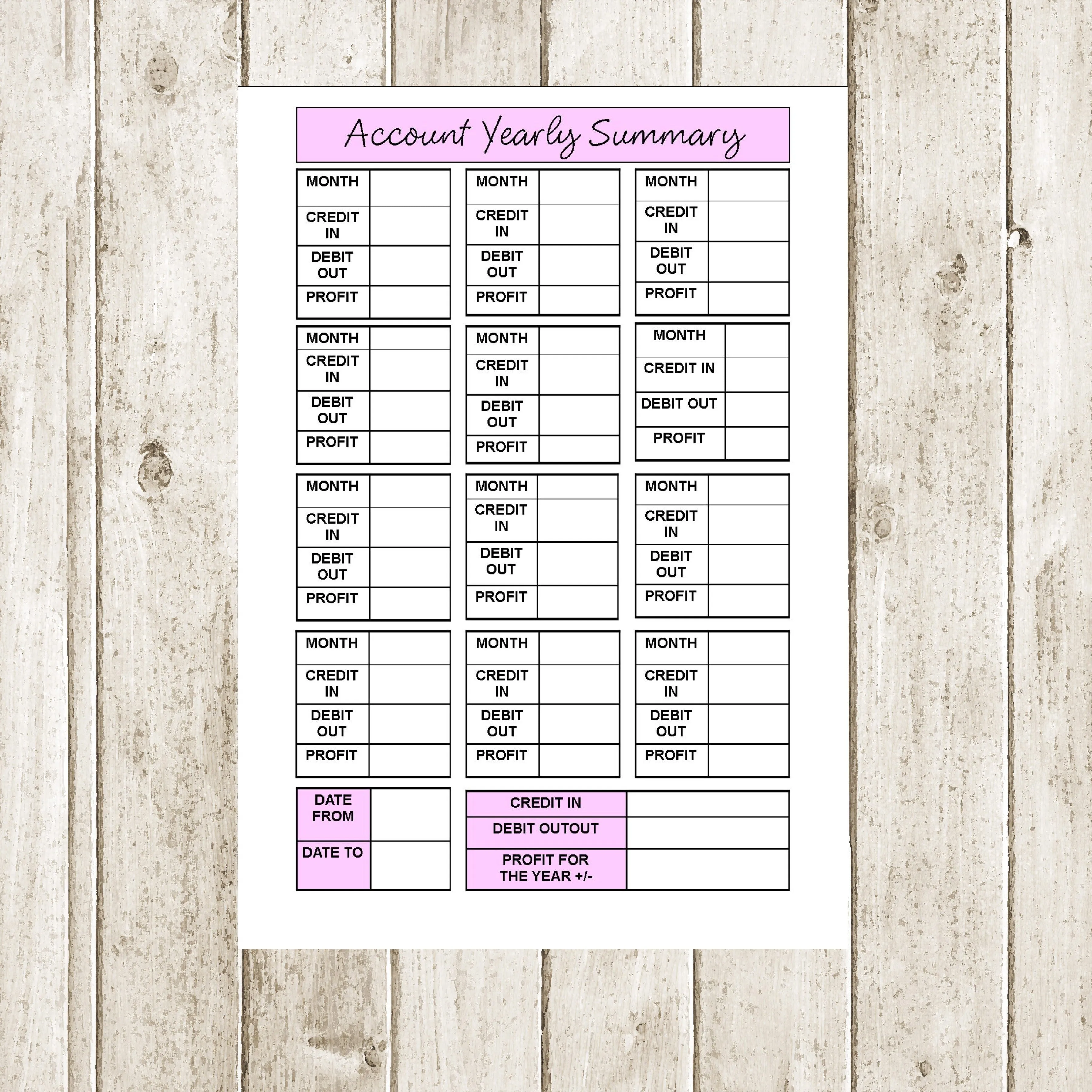 ACCOUNTS BOOK - A4 SPIRAL BOUND WITH 60 PAGES