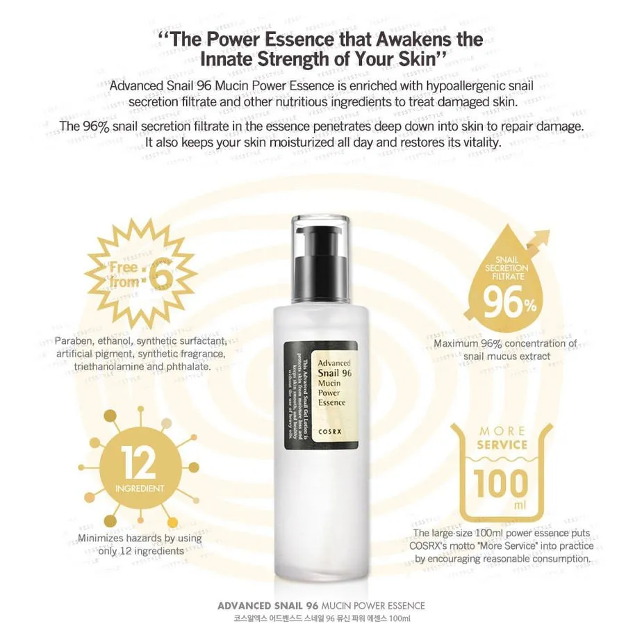 Advanced Snail 96 Mucin Power Essence 100ml