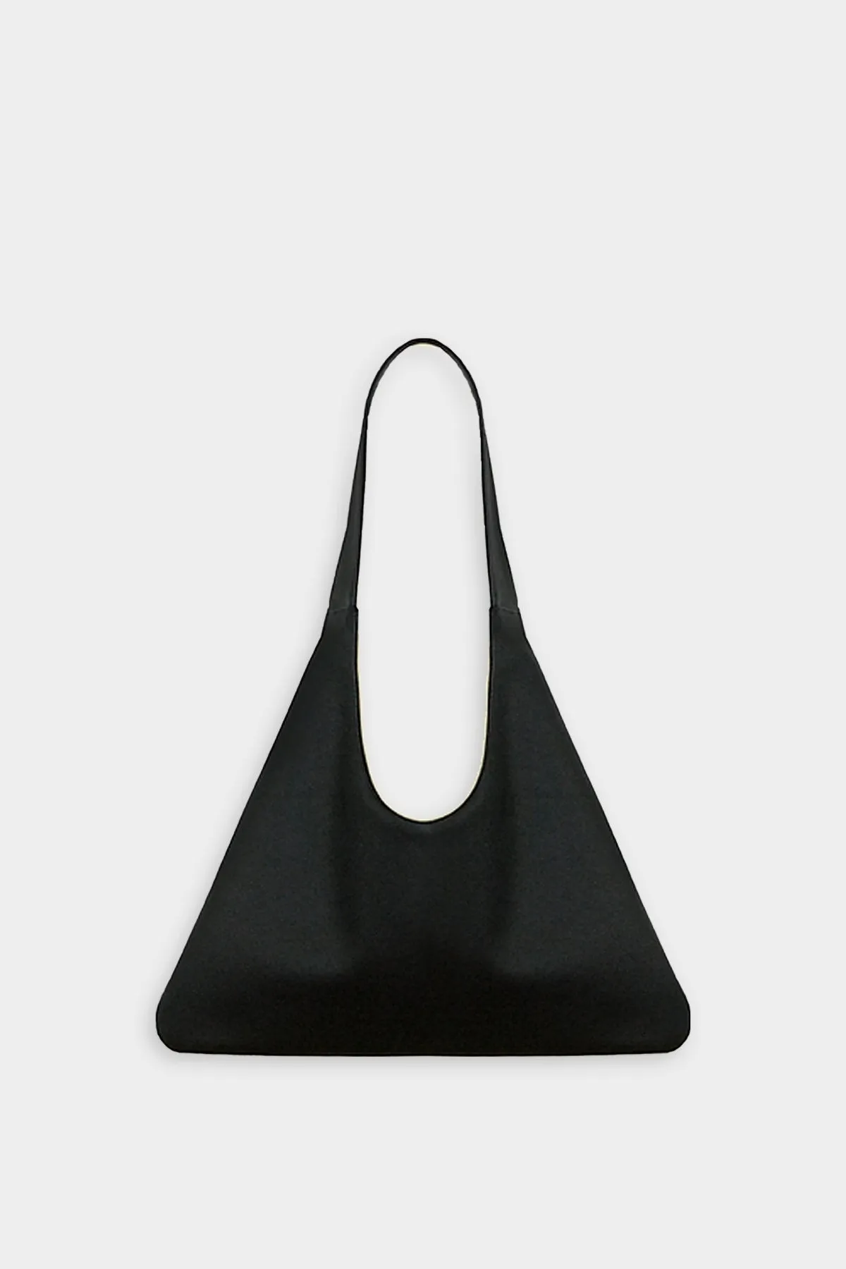 Agave Triangular Tote Bag in Black