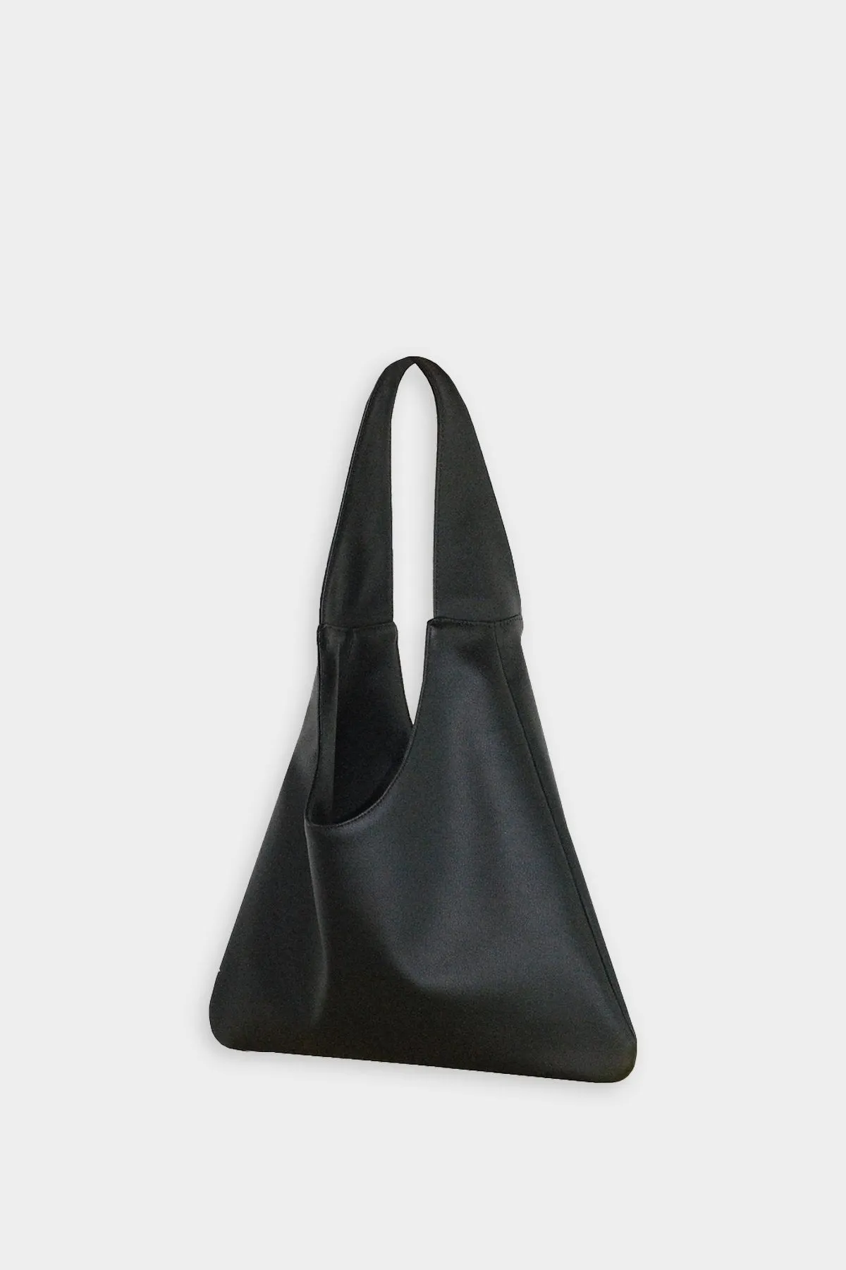 Agave Triangular Tote Bag in Black