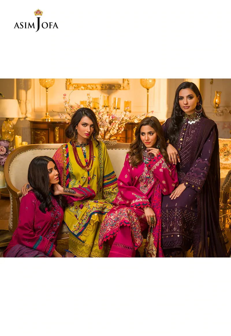 AJPR-31 | Asim Jofa Prints Rania Collection 2022 | Unstitched Embroidered Lawn Suits
