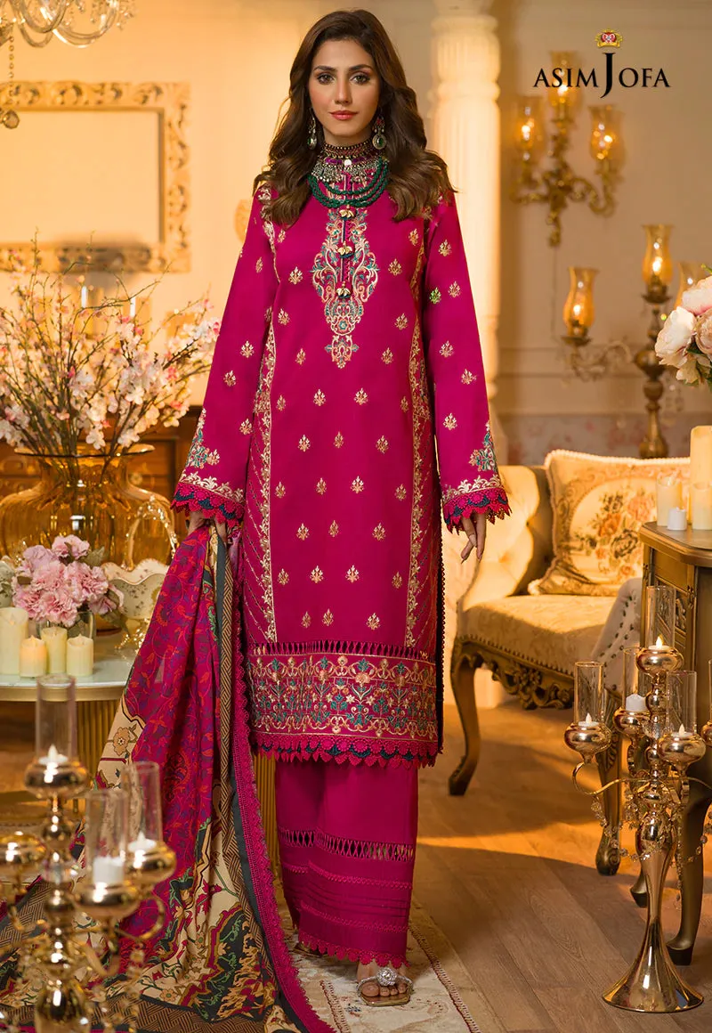 AJPR-31 | Asim Jofa Prints Rania Collection 2022 | Unstitched Embroidered Lawn Suits