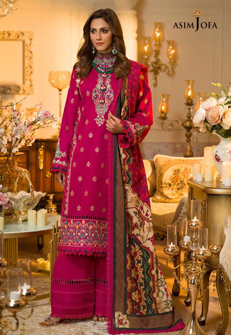 AJPR-31 | Asim Jofa Prints Rania Collection 2022 | Unstitched Embroidered Lawn Suits