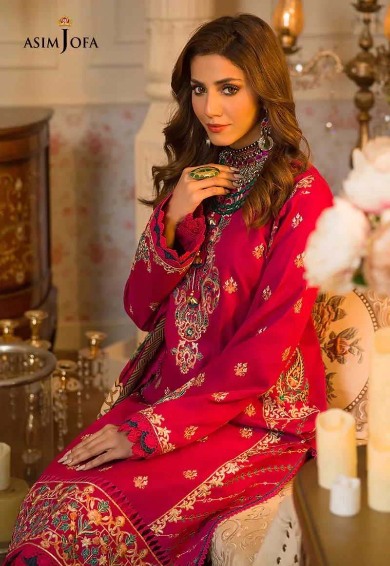 AJPR-31 | Asim Jofa Prints Rania Collection 2022 | Unstitched Embroidered Lawn Suits